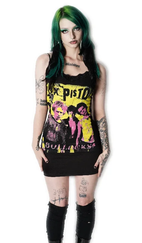 Sex Pistols Lace Strap Dress