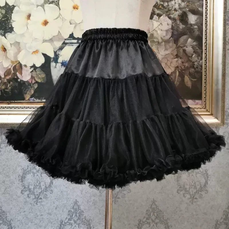 Short black Steampunk skirt