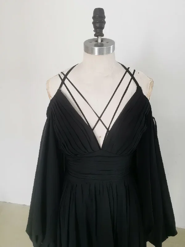 simple-a-line-black-chiffon-long-prom-dress-black-evening-dress