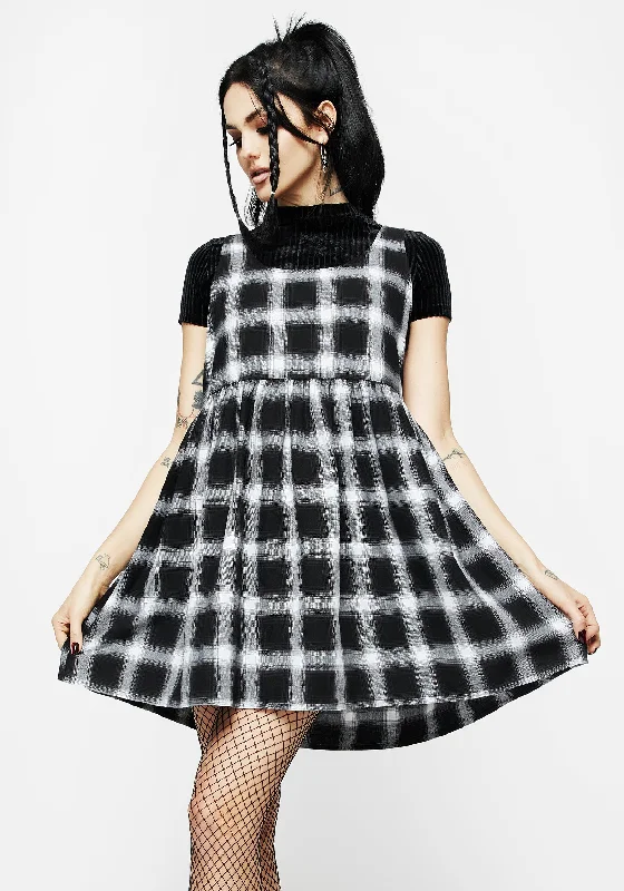 Singles Plaid Dress