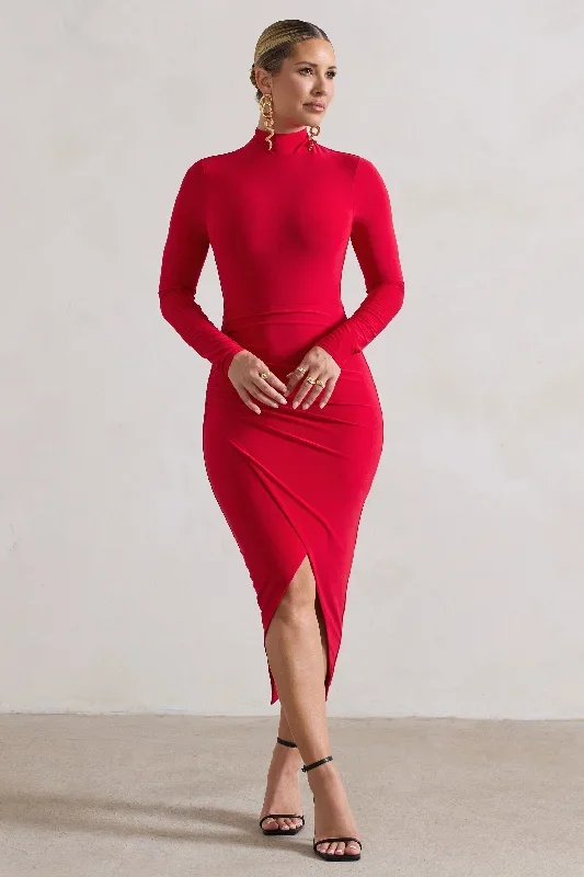 soha-red-high-neck-wrap-midi-dress-cl131004004