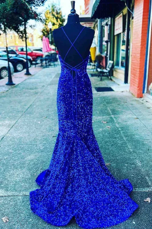 straps-mermaid-royal-blue-seqins-long-prom-dress