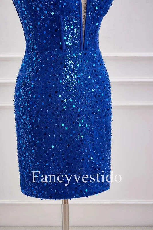 straps-plunging-neck-royal-blue-sequin-tight-homecoming-dress