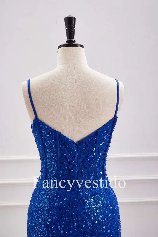 straps-plunging-neck-royal-blue-sequin-tight-homecoming-dress