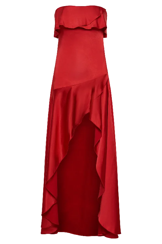 sulianna-strapless-ruflle-midi-dress-vermilion-red