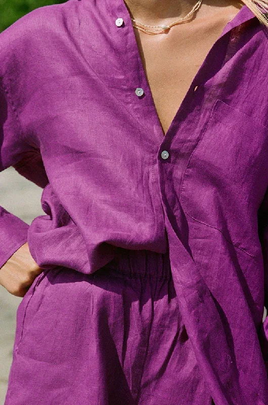 summer-shirt-dress-purple-linen