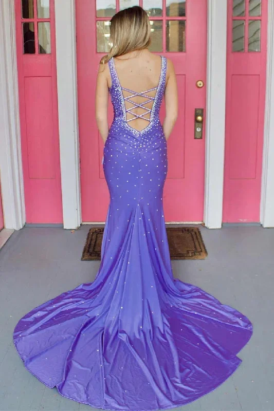 v-neck-lilac-beaded-prom-dress-with-sweep-train