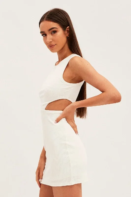 white-mini-dress-sleeveless-round-neck-cut-out-dd2458-81pb