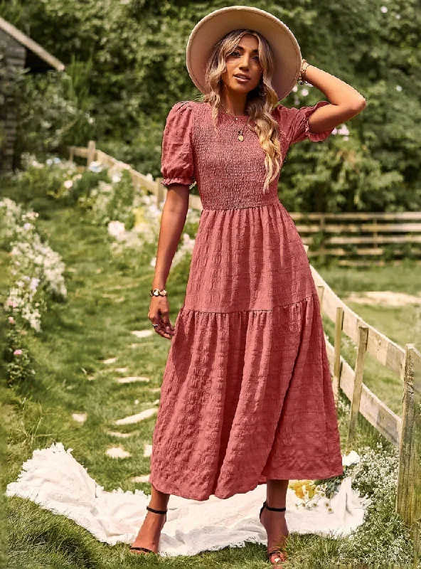 2024 Women Bohemian Leisure Vacation Dress