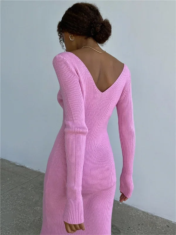 wsevypo-fall-winter-knit-rib-wrap-midi-pencil-dress-for-women-casual-simple-style-long-sleeve-v-neck-backless-bodycon-dress