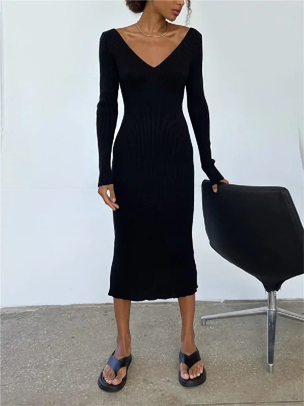 wsevypo-fall-winter-knit-rib-wrap-midi-pencil-dress-for-women-casual-simple-style-long-sleeve-v-neck-backless-bodycon-dress