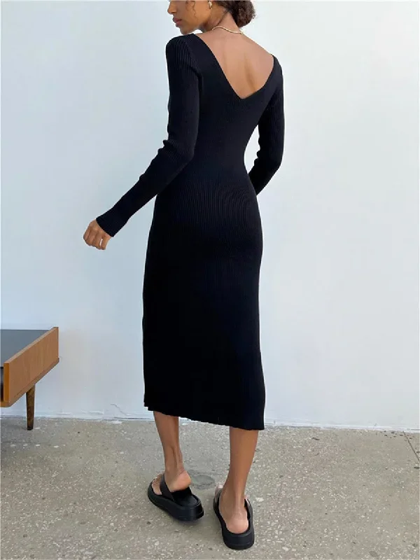 wsevypo-fall-winter-knit-rib-wrap-midi-pencil-dress-for-women-casual-simple-style-long-sleeve-v-neck-backless-bodycon-dress