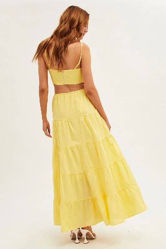 yellow-maxi-skirt-elastic-waist-tiered-sl2004ax-33mb