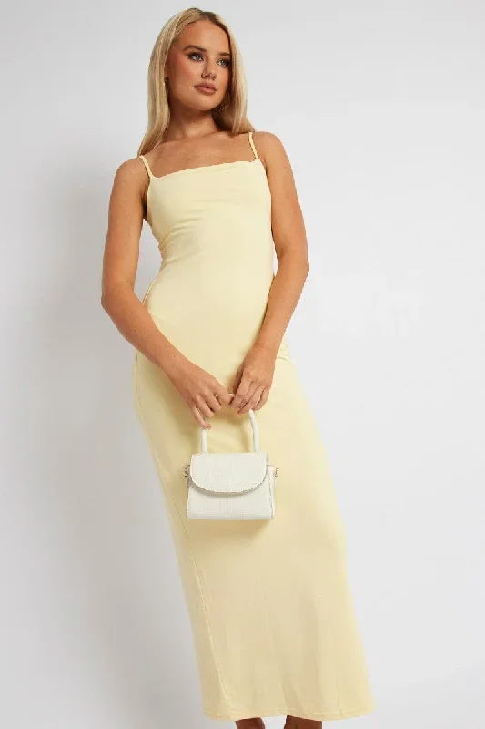 Yellow Supersoft Maxi Dress Sleeveless